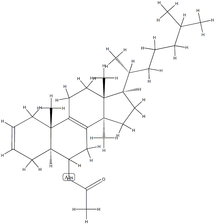 14-Methyl-5α-cholesta-2,8-dien-6-ol acetate Structure