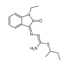 1-Ethylisatin-S-sec-butylthioisosemicarbazon Structure