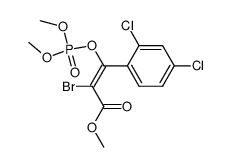 (Z)-2-Bromo-3-(2,4-dichloro-phenyl)-3-(dimethoxy-phosphoryloxy)-acrylic acid methyl ester Structure