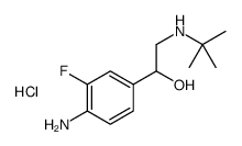 [2-(4-amino-3-fluorophenyl)-2-hydroxyethyl]-tert-butylazanium,chloride结构式