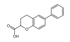 6-phenylchroman-2-carboxylic acid Structure