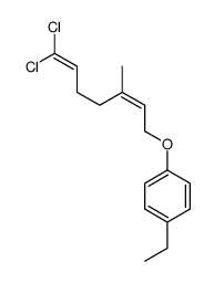 1-(7,7-dichloro-3-methylhepta-2,6-dienoxy)-4-ethylbenzene Structure