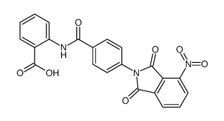 2-[[4-(4-nitro-1,3-dioxoisoindol-2-yl)benzoyl]amino]benzoic acid结构式