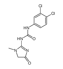 1-(3,4-dichloro-phenyl)-3-(1-methyl-4-oxo-4,5-dihydro-1H-imidazol-2-yl)-urea结构式