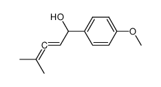 1-(4-Methoxy-phenyl)-4-methyl-penta-2,3-dien-1-ol结构式