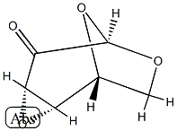 1,6:3,4-Dianhydro-β-D-lyxo-2-hexosulopyranose结构式