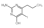 2-amino-5-iodo-6-propyl-1H-pyrimidin-4-one Structure