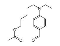 5-(N-ethyl-4-formylanilino)pentyl acetate Structure