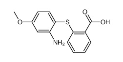 2-(2-amino-4-methoxyphenylsulfanyl)benzoic acid Structure