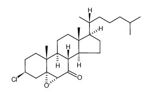 3β-chloro-5,6α-oxido-5α-cholestan-7-one Structure