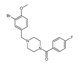 [4-[(3-bromo-4-methoxyphenyl)methyl]piperazin-1-yl]-(4-fluorophenyl)methanone Structure