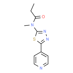 Propanamide, N-methyl-N-[5-(4-pyridinyl)-1,3,4-thiadiazol-2-yl]- (9CI) structure
