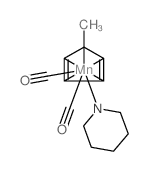 carbon monoxide,manganese,5-methylcyclopenta-1,3-diene,piperidin-1-ide Structure