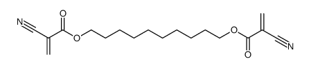 1,10-decanediol bis-2-cyanoacrylate结构式