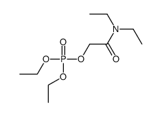 [2-(diethylamino)-2-oxoethyl] diethyl phosphate结构式