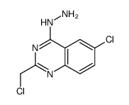 [6-chloro-2-(chloromethyl)quinazolin-4-yl]hydrazine Structure