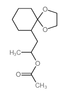 1-(1,4-dioxaspiro[4.5]dec-6-yl)propan-2-yl acetate Structure