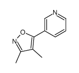 3,4-dimethyl-5-pyridin-3-yl-1,2-oxazole结构式
