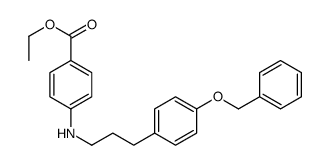 ethyl 4-[3-(4-phenylmethoxyphenyl)propylamino]benzoate Structure