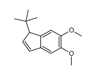 1-tert-butyl-5,6-dimethoxy-1H-indene Structure