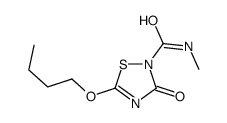 5-butoxy-N-methyl-3-oxo-1,2,4-thiadiazole-2-carboxamide结构式