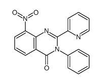 8-nitro-3-phenyl-2-pyridin-2-ylquinazolin-4-one结构式