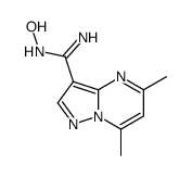 N'-hydroxy-5,7-dimethylpyrazolo[1,5-a]pyrimidine-3-carboximidamide Structure