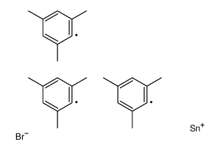 bromo-tris(2,4,6-trimethylphenyl)stannane Structure