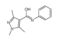 1,3,5-trimethyl-N-phenylpyrazole-4-carboxamide Structure