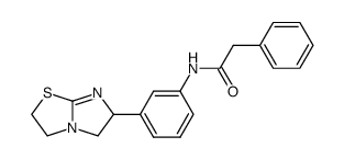 2-phenyl-N-[3-(2,3,5,6-tetrahydro-imidazo[2,1-b]thiazol-6-yl)-phenyl]-acetamide结构式