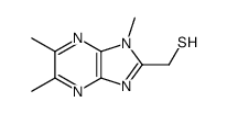 (3,5,6-trimethylimidazo[4,5-b]pyrazin-2-yl)methanethiol结构式