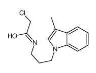 2-chloro-N-[3-(3-methylindol-1-yl)propyl]acetamide Structure