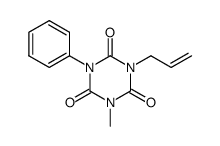 1-allyl-3-methyl-5-phenyl-[1,3,5]triazinane-2,4,6-trione结构式