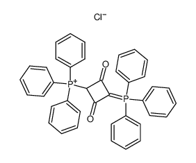 [2,4-Dioxo-3-(triphenylphosphoranyliden)cyclobutyl]triphenylphosphonium-chlorid结构式