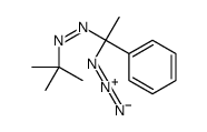 (1-azido-1-phenylethyl)-tert-butyldiazene Structure