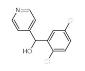 (2,5-dichlorophenyl)-pyridin-4-yl-methanol结构式
