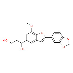 (-)-1-[2-(1,3-Benzodioxol-5-yl)-7-methoxybenzofuran-5-yl]-1,3-propanediol picture