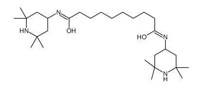 N,N'-bis(2,2,6,6-tetramethylpiperidin-4-yl)decanediamide Structure