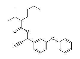 [cyano-(3-phenoxyphenyl)methyl] 2-propan-2-ylhexanoate结构式