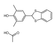 acetic acid,4-(1,3-benzodithiol-2-yl)-2,6-dimethylphenol Structure