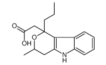2-(3-methyl-1-propyl-4,5-dihydro-3H-pyrano[4,3-b]indol-1-yl)acetic acid Structure