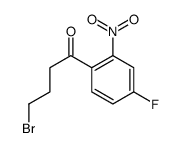 4-bromo-1-(4-fluoro-2-nitrophenyl)butan-1-one结构式