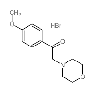 Ethanone,1-(4-methoxyphenyl)-2-(4-morpholinyl)-, hydrobromide (1:1) structure