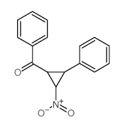 (2-nitro-3-phenyl-cyclopropyl)-phenyl-methanone结构式