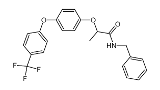 N-Benzyl-2-[4-(4-trifluoromethyl-phenoxy)-phenoxy]-propionamide结构式