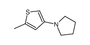 1-(5-methylthiophen-3-yl)pyrrolidine结构式