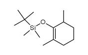 tert-butyl((2,6-dimethylcyclohex-1-en-1-yl)oxy)dimethylsilane Structure