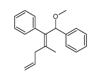 (E)-4-methyl-6-methoxy-5,6-diphenyl-1,4-hexadiene结构式
