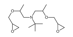 2-methyl-N,N-bis[2-(oxiran-2-ylmethoxy)propyl]propan-2-amine结构式