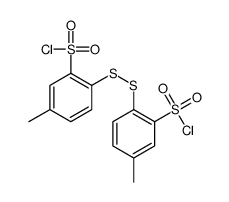 2,2'-Dithiobis[5-methylbenzenesulfonic acid chloride]结构式